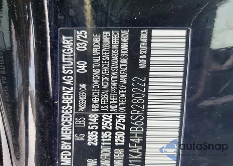 2025 Mercedes-Benz C 300 4Matic from USA, damaged, VIN W1KAF4HB6SR280222